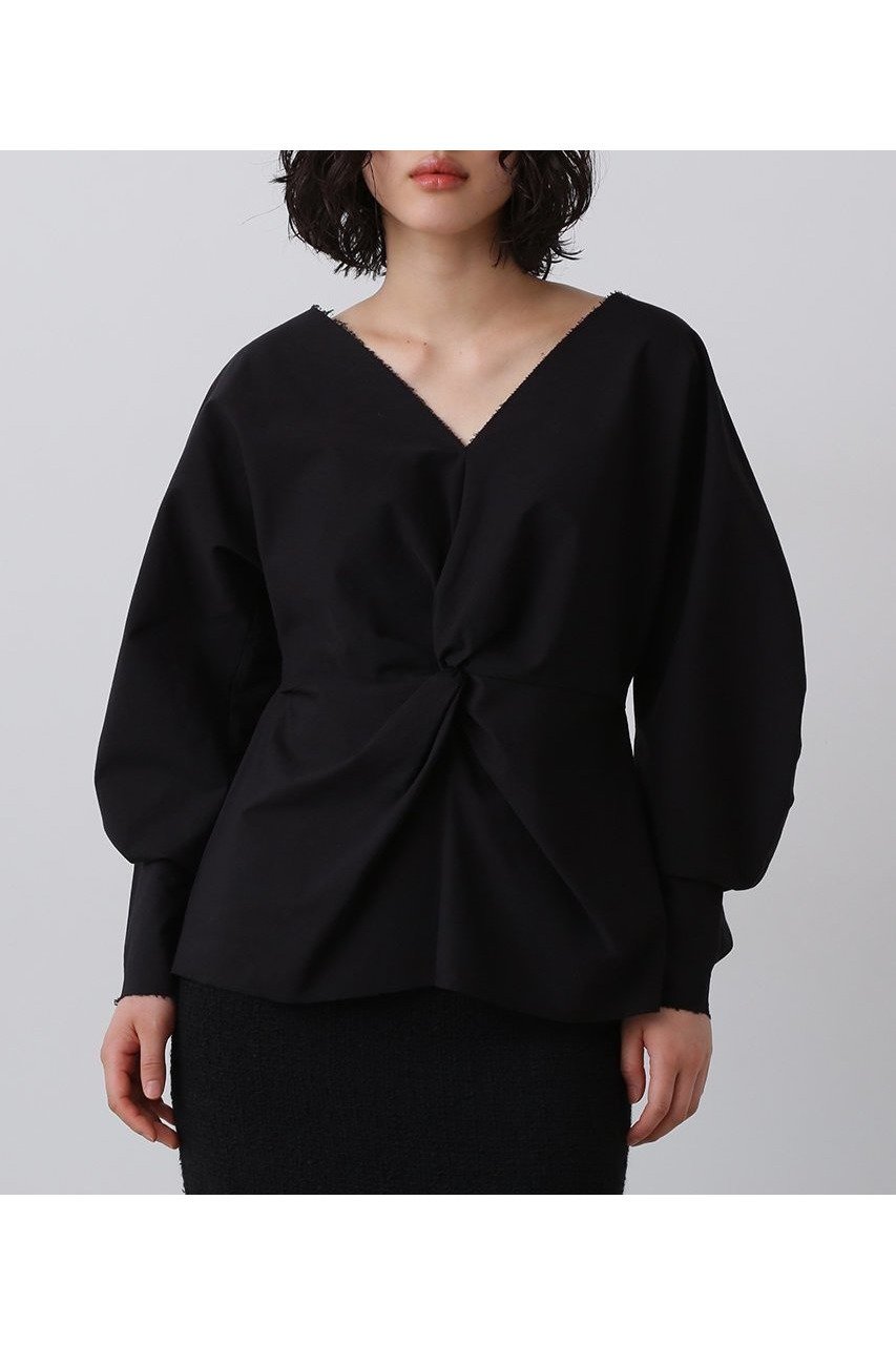 【イレーヴ/YLEVE】のOMI ブリーチ コットン ツイル ツイスト ブラウス 人気、トレンドファッション・服の通販 founy(ファニー) 　ファッション　Fashion　レディースファッション　Fashion for Women　トップス・カットソー　Cut & Sew Tops　シャツ・ブラウス・オフィスカジュアル　Elegant Blouses & Button-Ups　2025年　2025　2025-2026秋冬・A/W　Autumn/Winter 2025–26 AW25–26　スリーブ　Sleeve, Long Sleeve / Short Sleeve　ツイスト　Tweed, Tweed Fabric　ツイル　Twist, Twisted Detail　フェミニン　Feminine, Girly　フロント　Front, Front Design　ブリーチ　Bleach, Washed Finish　ロング　Long, Long-Length　A/W・秋冬　Autumn/Winter　other-8|ID: prp329100004638301 ipo3291000000033428663