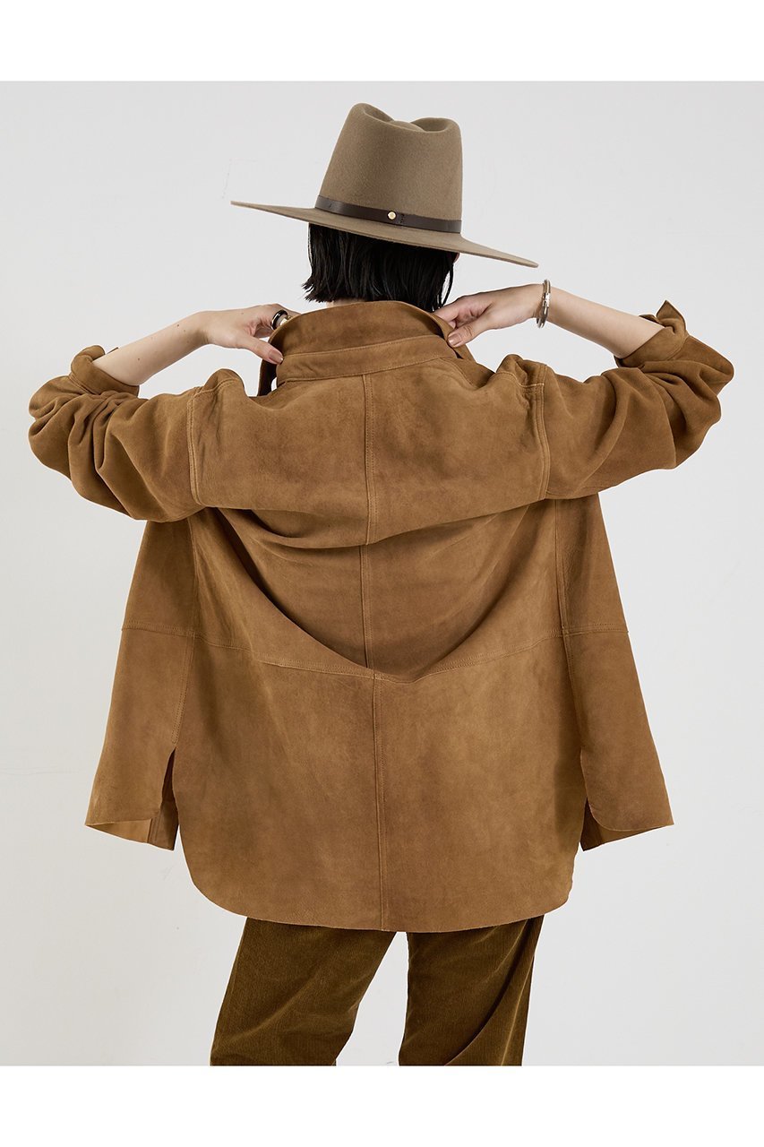 【ザ ストア バイ シー/THE STORE by C】の【COCUCA】スエードシャツジャケット 人気、トレンドファッション・服の通販 founy(ファニー) 　ファッション　Fashion　レディースファッション　Fashion for Women　アウター　Coat / Outerwear Collection　レディースジャケット・軽アウター　Jackets　トップス・カットソー　Cut & Sew Tops　おすすめ　Recommended / Our Picks　インナー　Innerwear　エレガント 上品　Elegant　ジャケット　Jacket, Outerwear　スリーブ　Sleeve, Long Sleeve / Short Sleeve　デニム　Denim, Jeans Material　フェミニン　Feminine, Girly　レース　Lace, Lace Fabric　ロング　Long, Long-Length　other-2|ID: prp329100004638302 ipo3291000000035651814