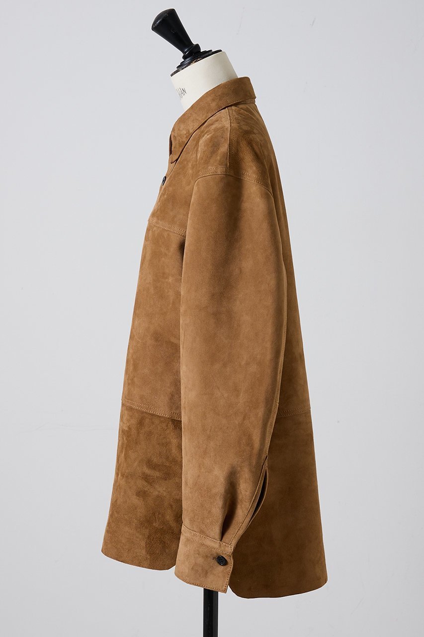 【ザ ストア バイ シー/THE STORE by C】の【COCUCA】スエードシャツジャケット 人気、トレンドファッション・服の通販 founy(ファニー) 　ファッション　Fashion　レディースファッション　Fashion for Women　アウター　Coat / Outerwear Collection　レディースジャケット・軽アウター　Jackets　トップス・カットソー　Cut & Sew Tops　おすすめ　Recommended / Our Picks　インナー　Innerwear　エレガント 上品　Elegant　ジャケット　Jacket, Outerwear　スリーブ　Sleeve, Long Sleeve / Short Sleeve　デニム　Denim, Jeans Material　フェミニン　Feminine, Girly　レース　Lace, Lace Fabric　ロング　Long, Long-Length　other-6|ID: prp329100004638302 ipo3291000000035651822