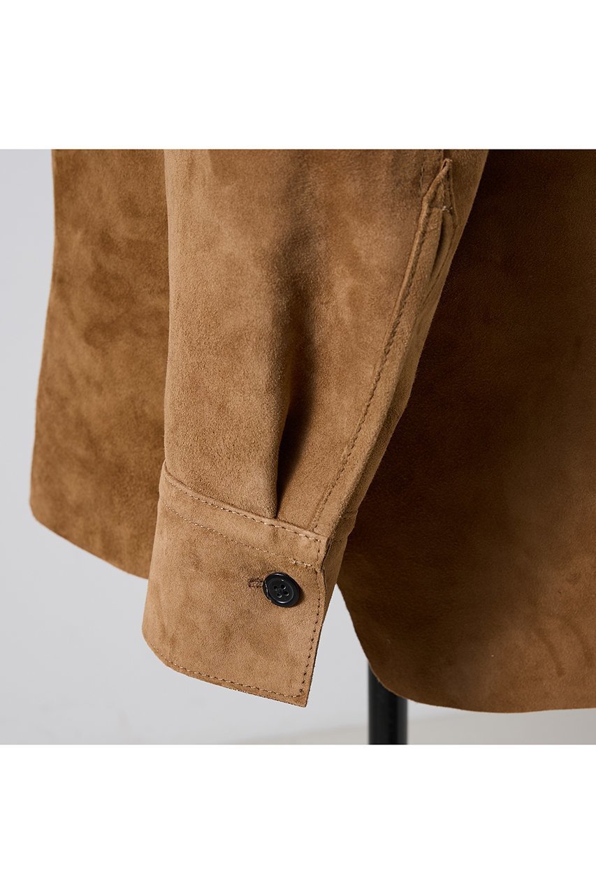 【ザ ストア バイ シー/THE STORE by C】の【COCUCA】スエードシャツジャケット 人気、トレンドファッション・服の通販 founy(ファニー) 　ファッション　Fashion　レディースファッション　Fashion for Women　アウター　Coat / Outerwear Collection　レディースジャケット・軽アウター　Jackets　トップス・カットソー　Cut & Sew Tops　おすすめ　Recommended / Our Picks　インナー　Innerwear　エレガント 上品　Elegant　ジャケット　Jacket, Outerwear　スリーブ　Sleeve, Long Sleeve / Short Sleeve　デニム　Denim, Jeans Material　フェミニン　Feminine, Girly　レース　Lace, Lace Fabric　ロング　Long, Long-Length　other-8|ID: prp329100004638302 ipo3291000000035651825