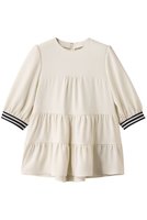【ボーダーズ アット バルコニー/BORDERS at BALCONY】のツイルティアードブラウス 人気、トレンドファッション・服の通販 founy(ファニー) ファッション Fashion レディースファッション Fashion for Women トップス・カットソー Cut & Sew Tops シャツ・ブラウス・オフィスカジュアル Elegant Blouses & Button-Ups おすすめ Recommended / Our Picks ショート Short, Short Length スタイリッシュ Stylish, Fashionable スリーブ Sleeve, Long Sleeve / Short Sleeve バランス Balance, Style Balance ボーダー Border, Stripe |ID:prp329100004638303