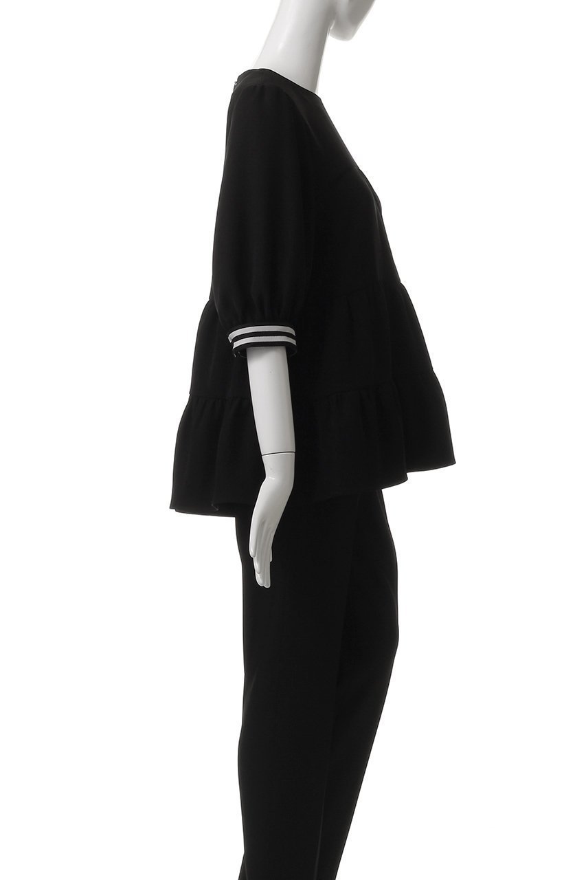 【ボーダーズ アット バルコニー/BORDERS at BALCONY】のツイルティアードブラウス 人気、トレンドファッション・服の通販 founy(ファニー) ファッション Fashion レディースファッション Fashion for Women トップス・カットソー Cut & Sew Tops シャツ・ブラウス・オフィスカジュアル Elegant Blouses & Button-Ups おすすめ Recommended / Our Picks ショート Short, Short Length スタイリッシュ Stylish, Fashionable スリーブ Sleeve, Long Sleeve / Short Sleeve バランス Balance, Style Balance ボーダー Border, Stripe other-3|ID: prp329100004638303 ipo3291000000034853967