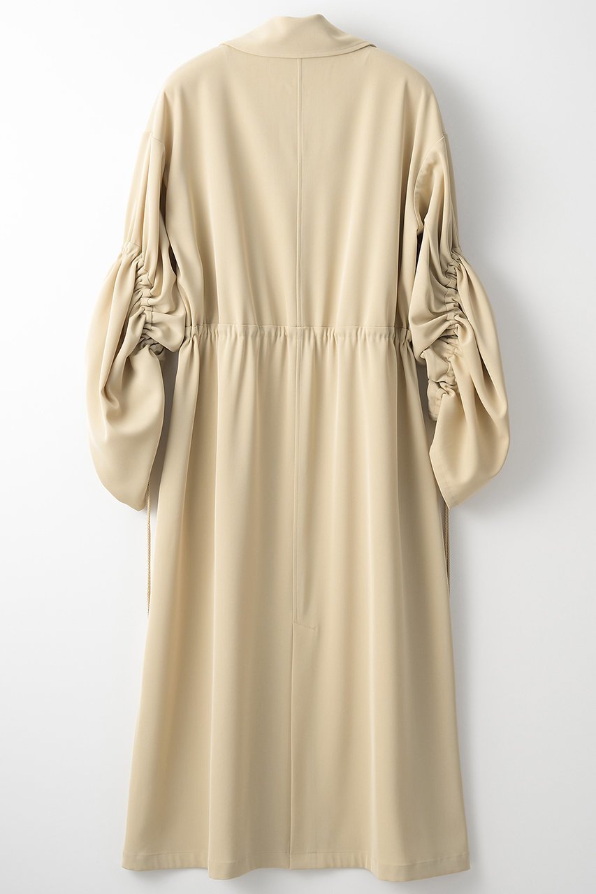 【ミューラル/MURRAL】のGathered sleeve ミリタリーコート 人気、トレンドファッション・服の通販 founy(ファニー) 　ファッション　Fashion　レディースファッション　Fashion for Women　アウター　Coat / Outerwear Collection　コート・ロングコート・ピーコート　Long Coats, Peacoats & More　2025年　2025　2025-2026秋冬・A/W　Autumn/Winter 2025–26 AW25–26　エレガント 上品　Elegant　ギャザー　Gathered, Ruffled　コレクション　Collection, Seasonal Line　ツイル　Twist, Twisted Detail　ドローストリング　Drawstring, Pull Cord　ミリタリー　Military, Army Style　ロング　Long, Long-Length　A/W・秋冬　Autumn/Winter　other-2|ID: prp329100004638304 ipo3291000000035827925