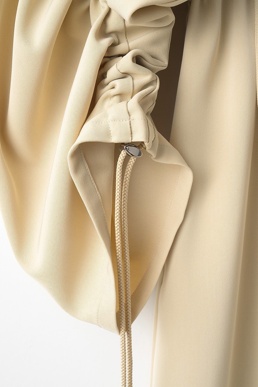 【ミューラル/MURRAL】のGathered sleeve ミリタリーコート 人気、トレンドファッション・服の通販 founy(ファニー) 　ファッション　Fashion　レディースファッション　Fashion for Women　アウター　Coat / Outerwear Collection　コート・ロングコート・ピーコート　Long Coats, Peacoats & More　2025年　2025　2025-2026秋冬・A/W　Autumn/Winter 2025–26 AW25–26　エレガント 上品　Elegant　ギャザー　Gathered, Ruffled　コレクション　Collection, Seasonal Line　ツイル　Twist, Twisted Detail　ドローストリング　Drawstring, Pull Cord　ミリタリー　Military, Army Style　ロング　Long, Long-Length　A/W・秋冬　Autumn/Winter　other-5|ID: prp329100004638304 ipo3291000000035827930