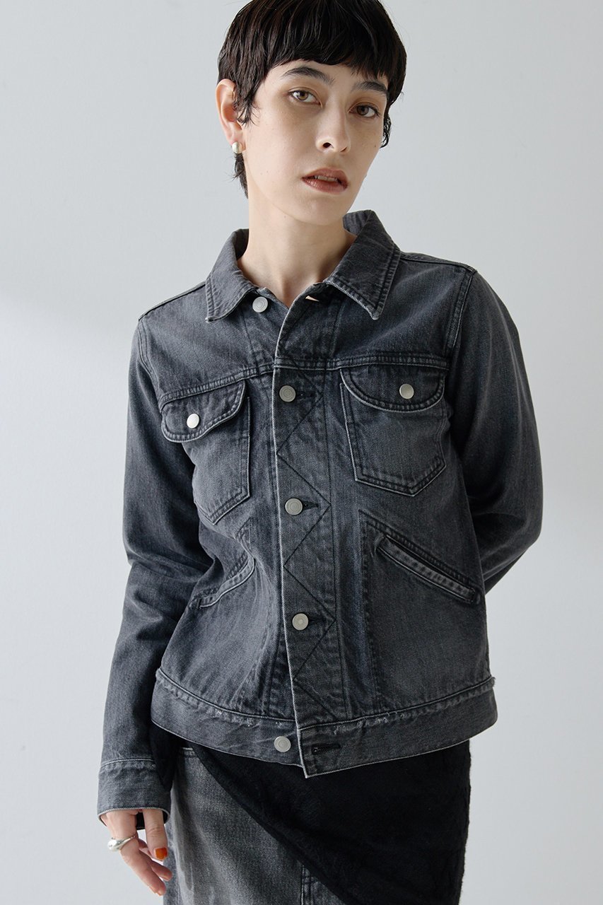 【ウィムガゼット/Whim Gazette】のGジャン インテリア・キッズ・メンズ・レディースファッション・服の通販 founy(ファニー) 　ファッション　Fashion　レディースファッション　Fashion for Women　アウター　Coat / Outerwear Collection　レディースジャケット・軽アウター　Jackets　2025年　2025　2025-2026秋冬・A/W　Autumn/Winter 2025–26 AW25–26　クラシカル　Classical, Vintage-Inspired　クラシック　Classic, Timeless Style　コンパクト　Compact, Small Size　ジャケット　Jacket, Outerwear　セットアップ　Set-Up, Coordinated Outfit　デニム　Denim, Jeans Material　バランス　Balance, Style Balance　ベーシック　Basic, Essential　ヴィンテージ　Vintage Style　A/W・秋冬　Autumn/Winter　グレー|ID: prp329100004638306 ipo3291000000033428702