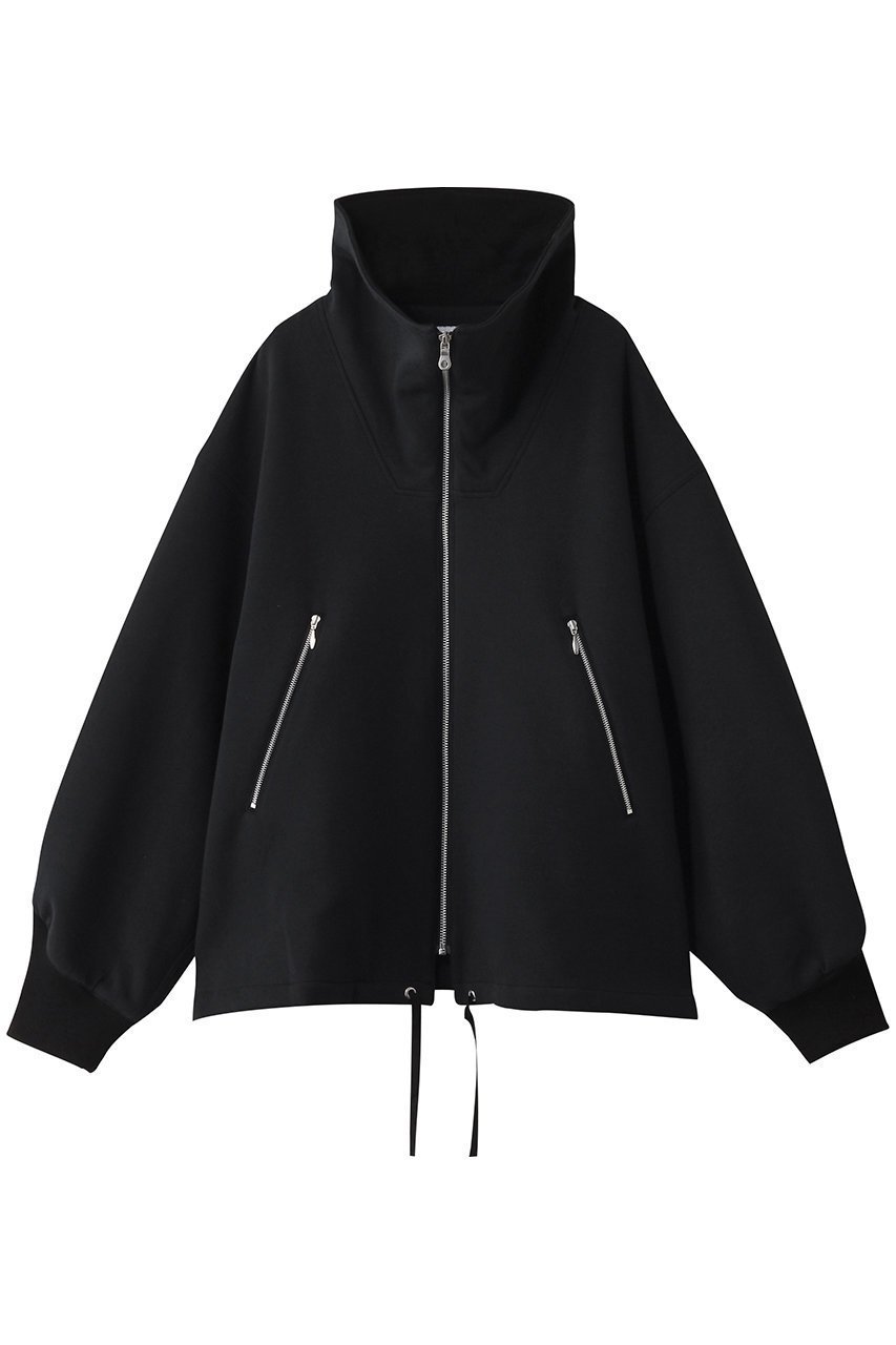 【キャサリンハムネット/KATHARINE HAMNETT LONDON】のダブルニットハイネック ジップジャケット インテリア・キッズ・メンズ・レディースファッション・服の通販 founy(ファニー) 　ファッション　Fashion　レディースファッション　Fashion for Women　アウター　Coat / Outerwear Collection　レディースジャケット・軽アウター　Jackets　ブルゾンジャケット・スポーティアウター　Blouson Jackets　2025年　2025　2025-2026秋冬・A/W　Autumn/Winter 2025–26 AW25–26　ジャケット　Jacket, Outerwear　スリーブ　Sleeve, Long Sleeve / Short Sleeve　ダブル　Double, Double-Breasted　ブルゾン　Blouson, Bomber Jacket　定番　Standard, Basic Item　A/W・秋冬　Autumn/Winter　ブラック|ID: prp329100004638307 ipo3291000000033428712