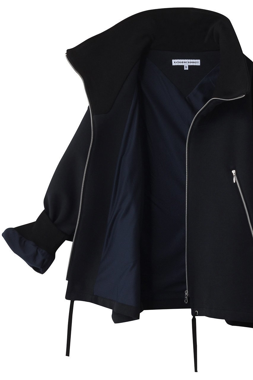 【キャサリンハムネット/KATHARINE HAMNETT LONDON】のダブルニットハイネック ジップジャケット 人気、トレンドファッション・服の通販 founy(ファニー) 　ファッション　Fashion　レディースファッション　Fashion for Women　アウター　Coat / Outerwear Collection　レディースジャケット・軽アウター　Jackets　ブルゾンジャケット・スポーティアウター　Blouson Jackets　2025年　2025　2025-2026秋冬・A/W　Autumn/Winter 2025–26 AW25–26　ジャケット　Jacket, Outerwear　スリーブ　Sleeve, Long Sleeve / Short Sleeve　ダブル　Double, Double-Breasted　ブルゾン　Blouson, Bomber Jacket　定番　Standard, Basic Item　A/W・秋冬　Autumn/Winter　other-6|ID: prp329100004638307 ipo3291000000033428717