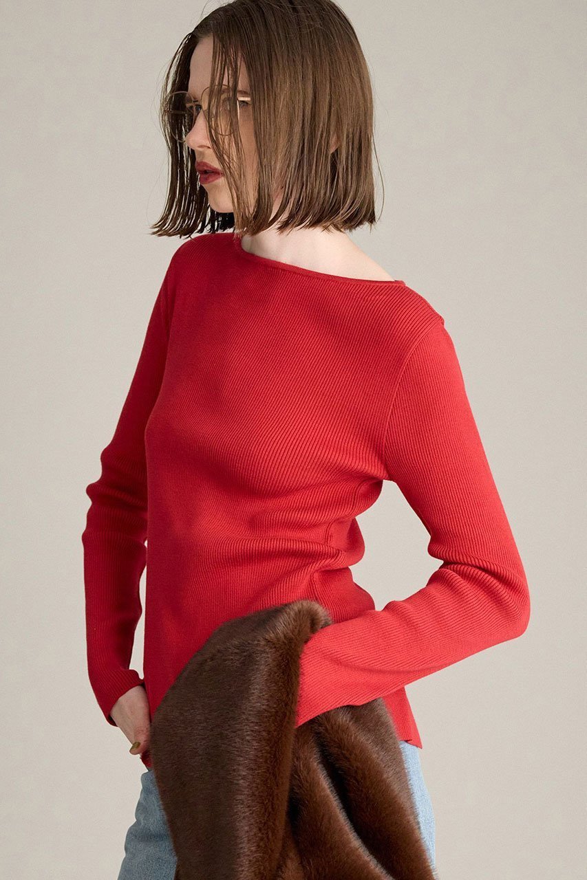 【ブリル/BRILL】のバックスリット リブプルオーバー 人気、トレンドファッション・服の通販 founy(ファニー) 　ファッション　Fashion　レディースファッション　Fashion for Women　トップス・カットソー　Cut & Sew Tops　ニット　Knit Tops & Sweaters　カジュアルプルオーバー・ニットトップス　Pullovers & Knit Tops / Casual Pullovers　2025年　2025　2025-2026秋冬・A/W　Autumn/Winter 2025–26 AW25–26　カットソー　Cut and Sewn Top　コンパクト　Compact, Small Size　シンプル　Simple, Minimal　スリット　Slit, Slit Detail　フロント　Front, Front Design　ボトム　Bottoms, Lower Wear　A/W・秋冬　Autumn/Winter　other-2|ID: prp329100004638310 ipo3291000000033428741
