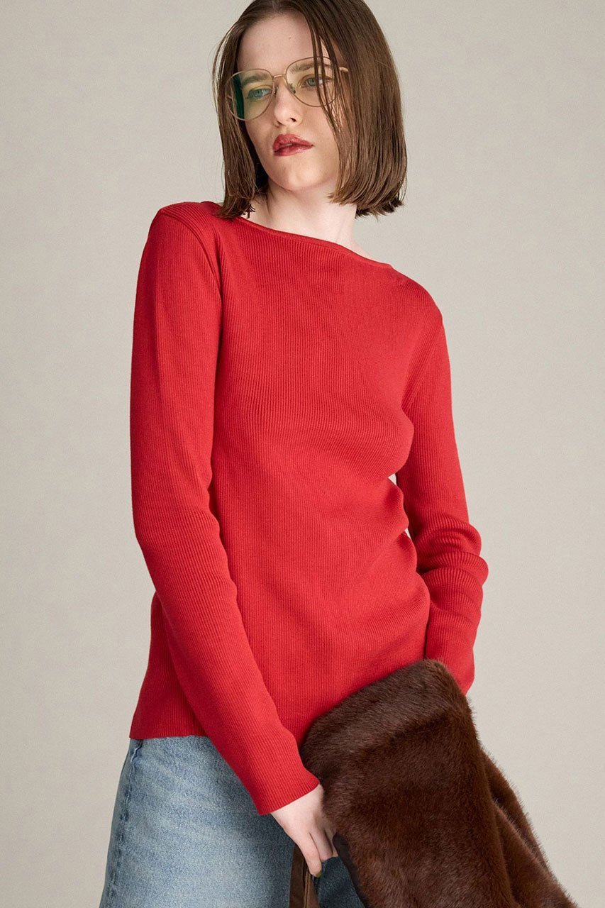 【ブリル/BRILL】のバックスリット リブプルオーバー 人気、トレンドファッション・服の通販 founy(ファニー) 　ファッション　Fashion　レディースファッション　Fashion for Women　トップス・カットソー　Cut & Sew Tops　ニット　Knit Tops & Sweaters　カジュアルプルオーバー・ニットトップス　Pullovers & Knit Tops / Casual Pullovers　2025年　2025　2025-2026秋冬・A/W　Autumn/Winter 2025–26 AW25–26　カットソー　Cut and Sewn Top　コンパクト　Compact, Small Size　シンプル　Simple, Minimal　スリット　Slit, Slit Detail　フロント　Front, Front Design　ボトム　Bottoms, Lower Wear　A/W・秋冬　Autumn/Winter　other-4|ID: prp329100004638310 ipo3291000000033428743