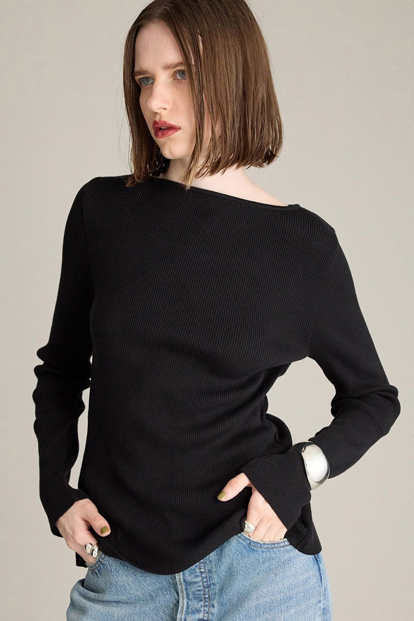 【ブリル/BRILL】のバックスリット リブプルオーバー 人気、トレンドファッション・服の通販 founy(ファニー) 　ファッション　Fashion　レディースファッション　Fashion for Women　トップス・カットソー　Cut & Sew Tops　ニット　Knit Tops & Sweaters　カジュアルプルオーバー・ニットトップス　Pullovers & Knit Tops / Casual Pullovers　カットソー　Cut and Sewn Top　コンパクト　Compact, Small Size　シンプル　Simple, Minimal　スリット　Slit, Slit Detail　フロント　Front, Front Design　ボトム　Bottoms, Lower Wear　 other-1|ID: prp329100004638310 ipo3291000000035827957