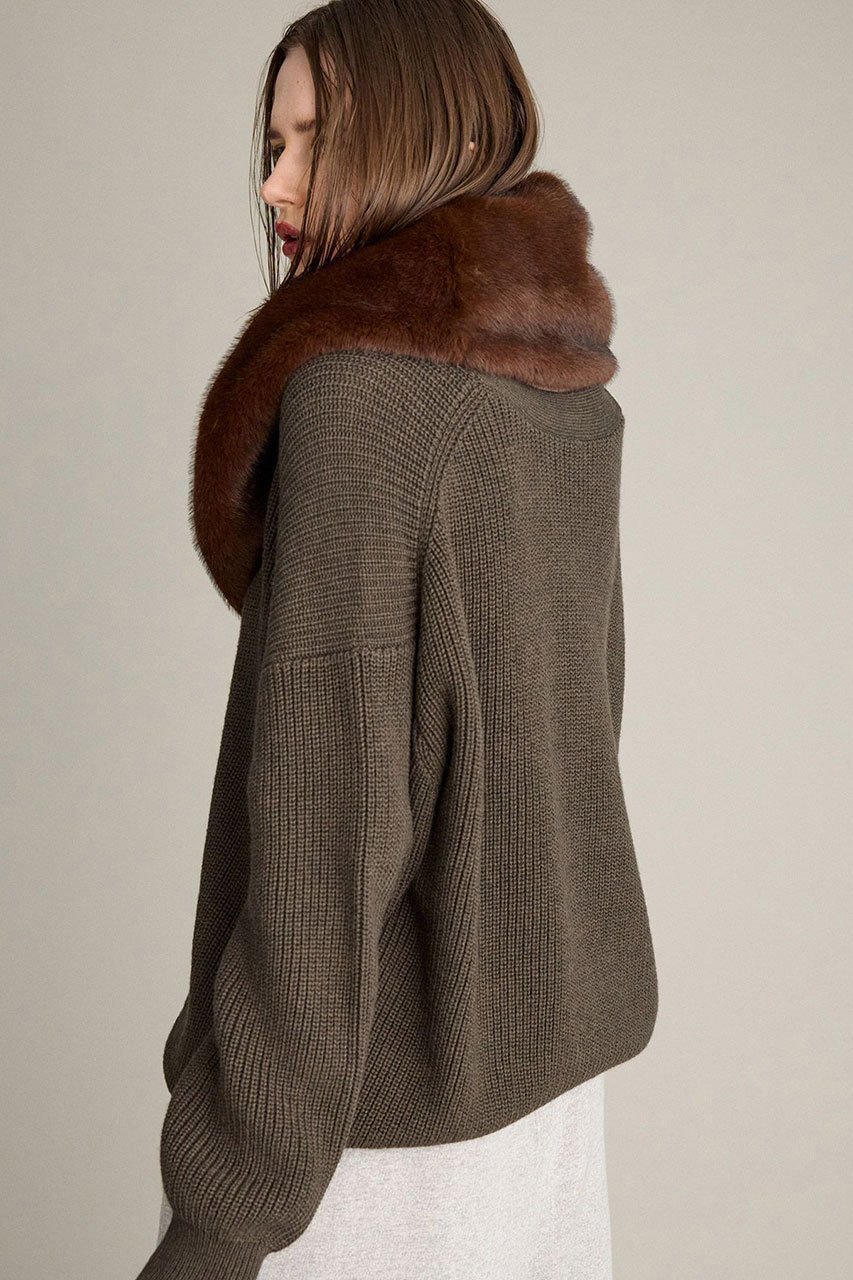 【ブリル/BRILL】のMODERN アゼVネックカーディガン 人気、トレンドファッション・服の通販 founy(ファニー) 　ファッション　Fashion　レディースファッション　Fashion for Women　トップス・カットソー　Cut & Sew Tops　ニット　Knit Tops & Sweaters　カーディガン・羽織り　Layered Style Cardigans　Vネックトップス　V-Neck Tops / V-Cut Neckline Shirts　2025年　2025　2025-2026秋冬・A/W　Autumn/Winter 2025–26 AW25–26　カーディガン　Cardigan, Knitwear　シンプル　Simple, Minimal　冬　Winter / This Winter　畦　Ribbed Knit　A/W・秋冬　Autumn/Winter　other-3|ID: prp329100004638311 ipo3291000000033428752