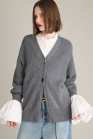 【ブリル/BRILL】のMODERN アゼVネックカーディガン 人気、トレンドファッション・服の通販 founy(ファニー) ファッション Fashion レディースファッション Fashion for Women トップス・カットソー Cut & Sew Tops ニット Knit Tops & Sweaters カーディガン・羽織り Layered Style Cardigans Vネックトップス V-Neck Tops / V-Cut Neckline Shirts カーディガン Cardigan, Knitwear シンプル Simple, Minimal 冬 Winter / This Winter 畦 Ribbed Knit A/W・秋冬 Autumn/Winter |ID:prp329100004638311