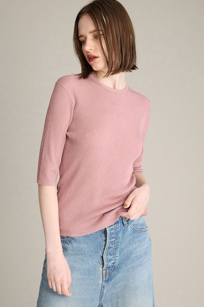 【ブリル/BRILL】のラメ リブプルオーバー インテリア・キッズ・メンズ・レディースファッション・服の通販 founy(ファニー) https://founy.com/ ファッション Fashion レディースファッション Fashion for Women トップス・カットソー Cut & Sew Tops ニット Knit Tops & Sweaters カジュアルプルオーバー・ニットトップス Pullovers & Knit Tops / Casual Pullovers 2025年 2025 2025-2026秋冬・A/W Autumn/Winter 2025–26 AW25–26 シンプル Simple, Minimal リブニット Rib Knit, Ribbed Knit エレガント 上品 Elegant 夏 Summer A/W・秋冬 Autumn/Winter |ID: prp329100004638312 ipo3291000000033428758