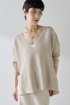 【ウィムガゼット/Whim Gazette】の深Vスリットニットプルオーバー 人気、トレンドファッション・服の通販 founy(ファニー) ファッション Fashion レディースファッション Fashion for Women トップス・カットソー Cut & Sew Tops ニット Knit Tops & Sweaters カジュアルプルオーバー・ニットトップス Pullovers & Knit Tops / Casual Pullovers 2025年 2025 2025-2026秋冬・A/W Autumn/Winter 2025–26 AW25–26 おすすめ Recommended / Our Picks シンプル Simple, Minimal スマート Smart, Elegant スリット Slit, Slit Detail スリーブ Sleeve, Long Sleeve / Short Sleeve フロント Front, Front Design ボトム Bottoms, Lower Wear A/W・秋冬 Autumn/Winter thumbnail ベージュ|ID: prp329100004638314 ipo3291000000033428778