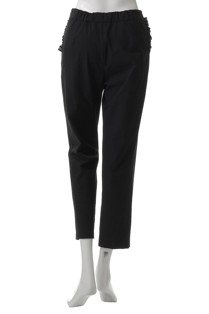 【ボーダーズ アット バルコニー/BORDERS at BALCONY】のサイドフリルストレッチパンツ 人気、トレンドファッション・服の通販 founy(ファニー) 　ファッション　Fashion　レディースファッション　Fashion for Women　パンツ　Pants & Trousers　なめらか　Smooth, Silky Texture　ストレッチ　Stretch, Stretchy Fabric　ボーダー　Border, Stripe　ポケット　Pocket, Pocket Detail　other-4|ID: prp329100004638323 ipo3291000000034853972