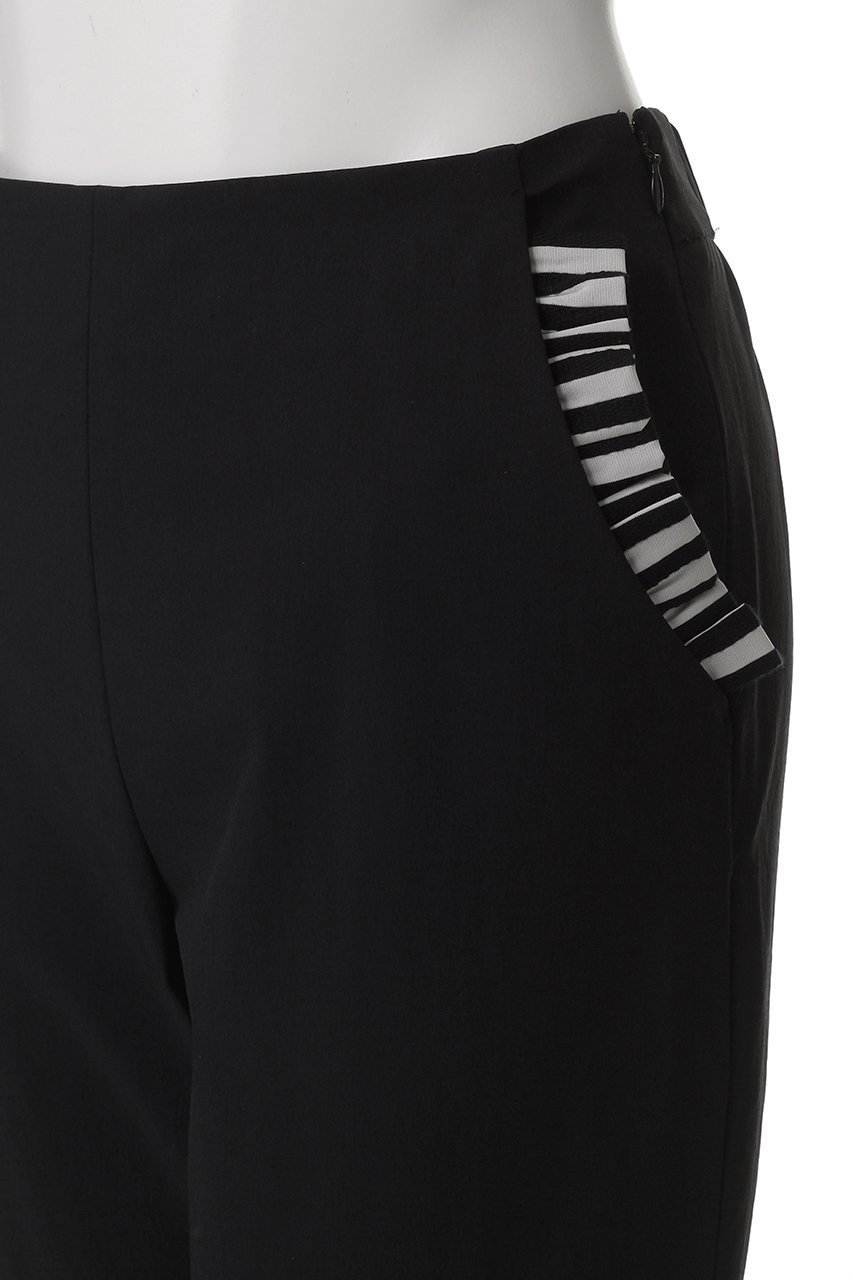 【ボーダーズ アット バルコニー/BORDERS at BALCONY】のサイドフリルストレッチパンツ 人気、トレンドファッション・服の通販 founy(ファニー) 　ファッション　Fashion　レディースファッション　Fashion for Women　パンツ　Pants & Trousers　なめらか　Smooth, Silky Texture　ストレッチ　Stretch, Stretchy Fabric　ボーダー　Border, Stripe　ポケット　Pocket, Pocket Detail　other-5|ID: prp329100004638323 ipo3291000000034853973