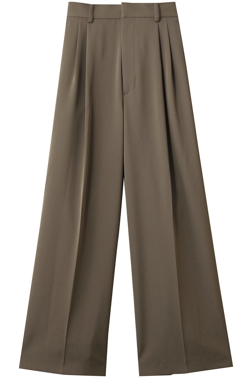 【ブリル/BRILL】のカルゼタックイージーパンツ インテリア・キッズ・メンズ・レディースファッション・服の通販 founy(ファニー) 　ファッション　Fashion　レディースファッション　Fashion for Women　パンツ　Pants & Trousers　ストレート　Straight, Straight Cut　カーキ|ID: prp329100004638324 ipo3291000000034091466