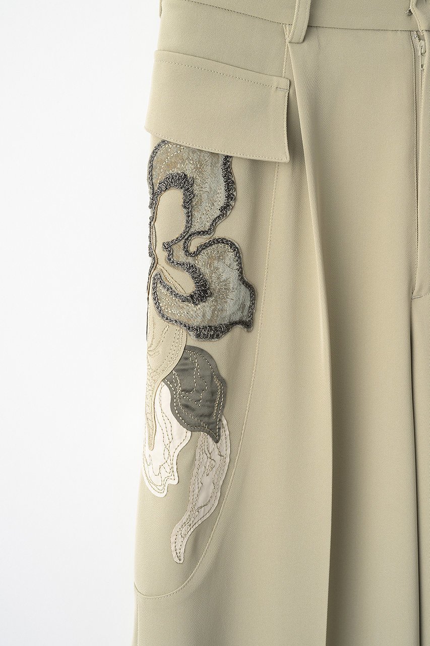 【ミューラル/MURRAL】のPatchwork エンブロイダリー スラックス 人気、トレンドファッション・服の通販 founy(ファニー) 　ファッション　Fashion　レディースファッション　Fashion for Women　パンツ　Pants & Trousers　エレガント 上品　Elegant　エンブロイダリー　Embroidery Design　カーゴパンツ　Cargo Pants, Utility Pants　コレクション　Collection, Seasonal Line　ストレート　Straight, Straight Cut　スラックス　Slacks, Dress Pants　パッチワーク　Patchwork, Mixed Fabric　モチーフ　Motif, Design Theme　リラックス　Relax, Relaxed Fit　A/W・秋冬　Autumn/Winter　2025年　2025　2025-2026秋冬・A/W　Autumn/Winter 2025–26 AW25–26　other-4|ID: prp329100004638325 ipo3291000000033428877
