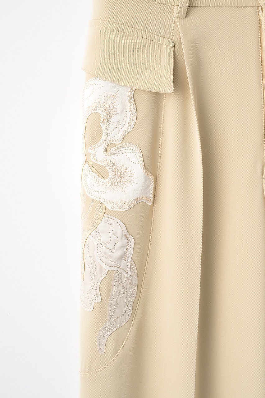 【ミューラル/MURRAL】のPatchwork エンブロイダリー スラックス 人気、トレンドファッション・服の通販 founy(ファニー) 　ファッション　Fashion　レディースファッション　Fashion for Women　パンツ　Pants & Trousers　エレガント 上品　Elegant　エンブロイダリー　Embroidery Design　カーゴパンツ　Cargo Pants, Utility Pants　コレクション　Collection, Seasonal Line　ストレート　Straight, Straight Cut　スラックス　Slacks, Dress Pants　パッチワーク　Patchwork, Mixed Fabric　モチーフ　Motif, Design Theme　リラックス　Relax, Relaxed Fit　A/W・秋冬　Autumn/Winter　2025年　2025　2025-2026秋冬・A/W　Autumn/Winter 2025–26 AW25–26　other-4|ID: prp329100004638325 ipo3291000000035723527