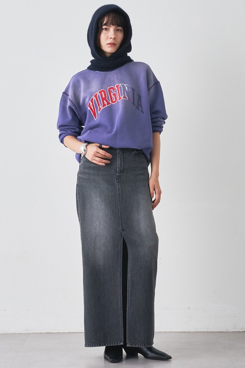 【ウィムガゼット/Whim Gazette】のデニムスリットスカート 人気、トレンドファッション・服の通販 founy(ファニー) 　ファッション　Fashion　レディースファッション　Fashion for Women　スカート　Skirts　ロングスカート　Long Skirts / Maxi & Midi Skirts　2025年　2025　2025-2026秋冬・A/W　Autumn/Winter 2025–26 AW25–26　シンプル　Simple, Minimal　スリット　Slit, Slit Detail　デニム　Denim, Jeans Material　フロント　Front, Front Design　ロング　Long, Long-Length　A/W・秋冬　Autumn/Winter　 other-1|ID: prp329100004638328 ipo3291000000033428896