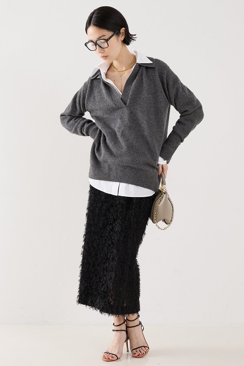 【ザ ストア バイ シー/THE STORE by C】の【COCUCA】カットジャガードスカート 人気、トレンドファッション・服の通販 founy(ファニー) ファッション Fashion レディースファッション Fashion for Women スカート Skirts おすすめ Recommended / Our Picks エレガント 上品 Elegant other-4|ID: prp329100004638330 ipo3291000000035966456