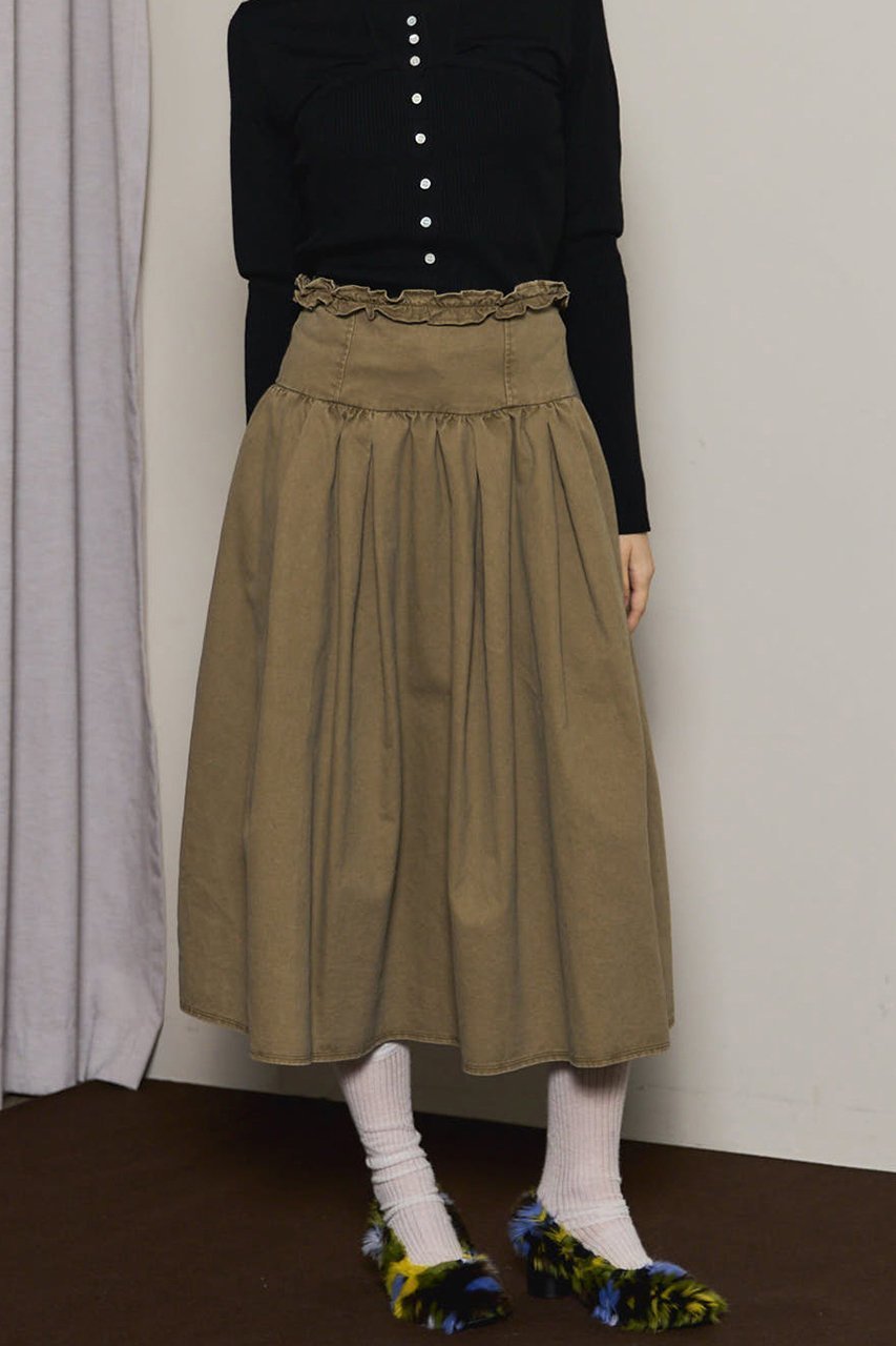 【メゾンスペシャル/MAISON SPECIAL】のWaist Frill Mid-length Skirt/ウエストフリルミモレスカート 人気、トレンドファッション・服の通販 founy(ファニー) 　ファッション　Fashion　レディースファッション　Fashion for Women　スカート　Skirts　ロングスカート　Long Skirts / Maxi & Midi Skirts　フリル　Frill, Ruffle　フレア　Flare, Flared　ロング　Long, Long-Length　other-8|ID: prp329100004638332 ipo3291000000035496918