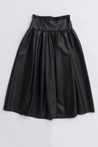 【メゾンスペシャル/MAISON SPECIAL】のWaist Frill Vegan Leather Mid-length Skirt/ウエストフリルヴィーガンレザーミモレスカート BLK(ブラック)|ID: prp329100004638333 ipo3291000000033428938