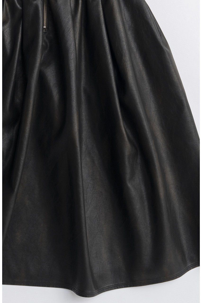 【メゾンスペシャル/MAISON SPECIAL】のWaist Frill Vegan Leather Mid-length Skirt/ウエストフリルヴィーガンレザーミモレスカート 人気、トレンドファッション・服の通販 founy(ファニー) 　ファッション　Fashion　レディースファッション　Fashion for Women　スカート　Skirts　ロングスカート　Long Skirts / Maxi & Midi Skirts　2025年　2025　2025-2026秋冬・A/W　Autumn/Winter 2025–26 AW25–26　スウェット / スエット　Sweatshirt, Sweatwear　フェイクレザー　Faux Leather, PU Leather　フェミニン　Feminine, Girly　フリル　Frill, Ruffle　フレア　Flare, Flared　ロング　Long, Long-Length　A/W・秋冬　Autumn/Winter　other-6|ID: prp329100004638333 ipo3291000000033428944