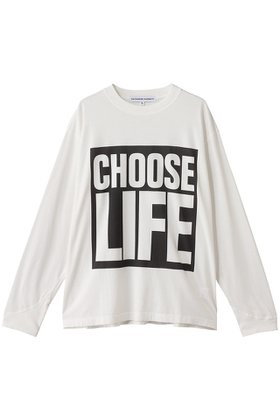 【キャサリンハムネット/KATHARINE HAMNETT LONDON】のロングスリーブ スローガンTシャツ 人気、トレンドファッション・服の通販 founy(ファニー) ファッション Fashion レディースファッション Fashion for Women トップス・カットソー Cut & Sew Tops シャツ・ブラウス・オフィスカジュアル Elegant Blouses & Button-Ups ロングTシャツ・Tシャツ Longline T-Shirts & Tees カットソー・ベーシックTシャツ Cut-and-Sewn Tops / Stretch Tees & Basics 2025年 2025 2025-2026秋冬・A/W Autumn/Winter 2025–26 AW25–26 スリーブ Sleeve, Long Sleeve / Short Sleeve ボトム Bottoms, Lower Wear ロング Long, Long-Length A/W・秋冬 Autumn/Winter |ID:prp329100004638334