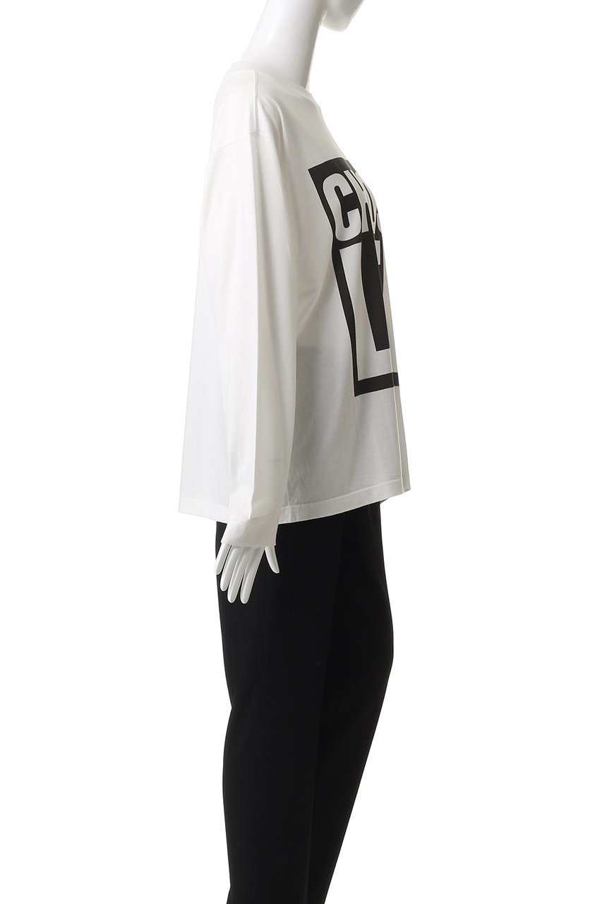 【キャサリンハムネット/KATHARINE HAMNETT LONDON】のロングスリーブ スローガンTシャツ 人気、トレンドファッション・服の通販 founy(ファニー) 　ファッション　Fashion　レディースファッション　Fashion for Women　トップス・カットソー　Cut & Sew Tops　シャツ・ブラウス・オフィスカジュアル　Elegant Blouses & Button-Ups　ロングTシャツ・Tシャツ　Longline T-Shirts & Tees　カットソー・ベーシックTシャツ　Cut-and-Sewn Tops / Stretch Tees & Basics　2025年　2025　2025-2026秋冬・A/W　Autumn/Winter 2025–26 AW25–26　スリーブ　Sleeve, Long Sleeve / Short Sleeve　ボトム　Bottoms, Lower Wear　ロング　Long, Long-Length　A/W・秋冬　Autumn/Winter　other-3|ID: prp329100004638334 ipo3291000000033428950