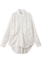 【キャサリンハムネット/KATHARINE HAMNETT LONDON】のパラシュート ロングテールシャツ 人気、トレンドファッション・服の通販 founy(ファニー) ファッション Fashion レディースファッション Fashion for Women トップス・カットソー Cut & Sew Tops シャツ・ブラウス・オフィスカジュアル Elegant Blouses & Button-Ups 2025年 2025 2025-2026秋冬・A/W Autumn/Winter 2025–26 AW25–26 なめらか Smooth, Silky Texture スリーブ Sleeve, Long Sleeve / Short Sleeve ポケット Pocket, Pocket Detail ロング Long, Long-Length 定番 Standard, Basic Item A/W・秋冬 Autumn/Winter 羽織 Haori, Light Jacket thumbnail ホワイト|ID: prp329100004638337 ipo3291000000033428975