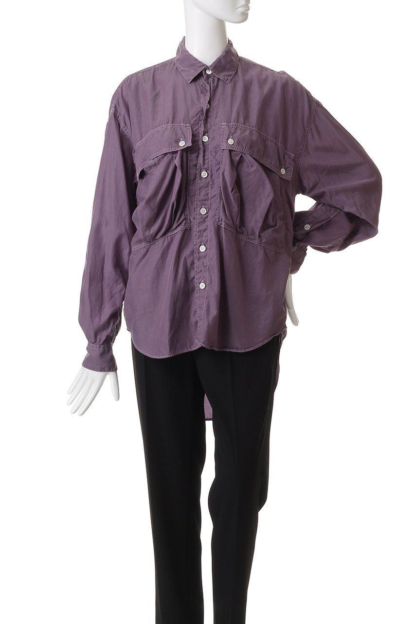 【キャサリンハムネット/KATHARINE HAMNETT LONDON】のパラシュート ロングテールシャツ 人気、トレンドファッション・服の通販 founy(ファニー) 　ファッション　Fashion　レディースファッション　Fashion for Women　トップス・カットソー　Cut & Sew Tops　シャツ・ブラウス・オフィスカジュアル　Elegant Blouses & Button-Ups　2025年　2025　2025-2026秋冬・A/W　Autumn/Winter 2025–26 AW25–26　なめらか　Smooth, Silky Texture　スリーブ　Sleeve, Long Sleeve / Short Sleeve　ポケット　Pocket, Pocket Detail　ロング　Long, Long-Length　定番　Standard, Basic Item　A/W・秋冬　Autumn/Winter　羽織　Haori, Light Jacket　other-2|ID: prp329100004638337 ipo3291000000033428977