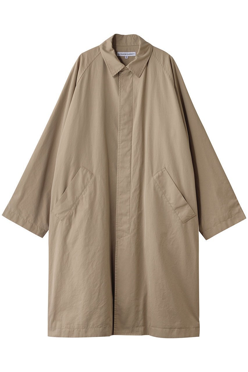 【キャサリンハムネット/KATHARINE HAMNETT LONDON】のガーメントウォッシュ バルマカーン コート 人気、トレンドファッション・服の通販 founy(ファニー) 　ファッション　Fashion　レディースファッション　Fashion for Women　アウター　Coat / Outerwear Collection　コート・ロングコート・ピーコート　Long Coats, Peacoats & More　2025年　2025　2025-2026秋冬・A/W　Autumn/Winter 2025–26 AW25–26　クラシック　Classic, Timeless Style　スリーブ　Sleeve, Long Sleeve / Short Sleeve　ロング　Long, Long-Length　定番　Standard, Basic Item　A/W・秋冬　Autumn/Winter　 other-1|ID: prp329100004638339 ipo3291000000033428988