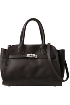 【アルアバイル/allureville】のフロント尾錠トートバッグ ダークブラウン|ID: prp329100004639115 ipo3291000000033438804