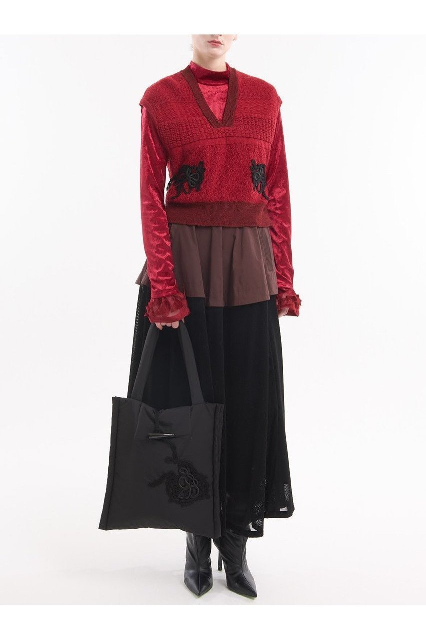 【ミューラル/MURRAL】のTrillium エンブロイダリー バッグ 人気、トレンドファッション・服の通販 founy(ファニー) 　ファッション　Fashion　レディースファッション　Fashion for Women　バッグ　Bags　2025年　2025　2025-2026秋冬・A/W　Autumn/Winter 2025–26 AW25–26　エレガント 上品　Elegant　エンブロイダリー　Embroidery Design　コレクション　Collection, Seasonal Line　タフタ　Taffeta, Structured Fabric　モチーフ　Motif, Design Theme　A/W・秋冬　Autumn/Winter　other-2|ID: prp329100004639118 ipo3291000000033438829