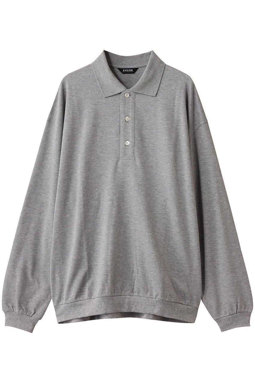【エビコン/EVCON】の【UNISEX】POLO L/S SHIRT ポロシャツ インテリア・キッズ・メンズ・レディースファッション・服の通販 founy(ファニー) 　ファッション　Fashion　レディースファッション　Fashion for Women　トップス・カットソー　Cut & Sew Tops　シャツ・ブラウス・オフィスカジュアル　Elegant Blouses & Button-Ups　ロングTシャツ・Tシャツ　Longline T-Shirts & Tees　ポロシャツ・きれいめカジュアル　Smart-Casual Polo Tops　カットソー・ベーシックTシャツ　Cut-and-Sewn Tops / Stretch Tees & Basics　ユニセックス　Unisex, Genderless　おすすめ　Recommended / Our Picks　コンパクト　Compact, Small Size　シンプル　Simple, Minimal　スラックス　Slacks, Dress Pants　スリーブ　Sleeve, Long Sleeve / Short Sleeve　デニム　Denim, Jeans Material　ボトム　Bottoms, Lower Wear　ポロシャツ　Polo Shirt, Collared Tee　ロング　Long, Long-Length　GRAY|ID: prp329100004639128 ipo3291000000035868337