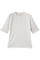 【プルミエ アロンディスモン/1er Arrondissement】のリブ5分袖Tシャツ オフホワイト|ID:prp329100004639131