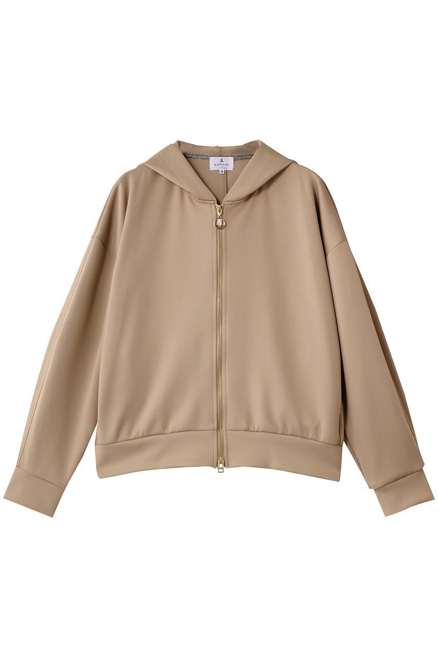 【ランバン オン ブルー/LANVIN en Bleu】のダンボールフーディー インテリア・キッズ・メンズ・レディースファッション・服の通販 founy(ファニー) 　ファッション　Fashion　レディースファッション　Fashion for Women　トップス・カットソー　Cut & Sew Tops　シャツ・ブラウス・オフィスカジュアル　Elegant Blouses & Button-Ups　レディースパーカー・カジュアルフーディー　Casual Hoodies & Sweatshirts　ロングTシャツ・Tシャツ　Longline T-Shirts & Tees　スウェット・クルーネックトップス　Sweatshirts & Crewnecks / Relaxed Fit Sweat Tops　カットソー・ベーシックTシャツ　Cut-and-Sewn Tops / Stretch Tees & Basics　2025年　2025　2025-2026秋冬・A/W　Autumn/Winter 2025–26 AW25–26　シンプル　Simple, Minimal　チャーム　Charm, Pendant　A/W・秋冬　Autumn/Winter　キャメル|ID: prp329100004639133 ipo3291000000033438946