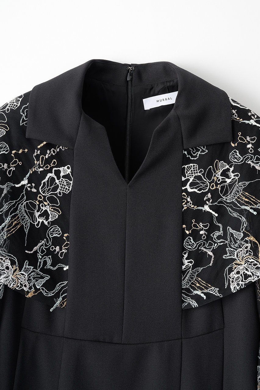 【ミューラル/MURRAL】のTears フラワー レース ドレス 人気、トレンドファッション・服の通販 founy(ファニー) 　ファッション　Fashion　レディースファッション　Fashion for Women　ワンピース　Dresses　フォーマル・パーティードレス・結婚式用ドレス　Elegant & Casual Dresses　チュニック　Tunic Tops & Dresses　エレガント 上品　Elegant　ケミカル　Chemical, Chemical Wash　コレクション　Collection, Seasonal Line　ジョーゼット　Georgette, Semi-Sheer Fabric　チュニック　Tunic, Long Top　ドレス　Dress, One-Piece　ハンド　Hand, Handmade　フラワー　Flower, Floral　ミックス　Mix, Mixed Style　モチーフ　Motif, Design Theme　レース　Lace, Lace Fabric　ロング　Long, Long-Length　A/W・秋冬　Autumn/Winter　2025年　2025　2025-2026秋冬・A/W　Autumn/Winter 2025–26 AW25–26　other-3|ID: prp329100004639136 ipo3291000000033438976