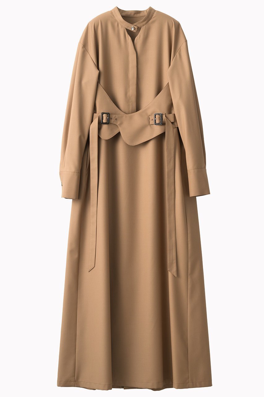 【ミューラル/MURRAL】のCape ベルトドレス インテリア・キッズ・メンズ・レディースファッション・服の通販 founy(ファニー) 　ファッション　Fashion　レディースファッション　Fashion for Women　ワンピース　Dresses　フォーマル・パーティードレス・結婚式用ドレス　Elegant & Casual Dresses　チュニック　Tunic Tops & Dresses　ベルト&ウエストマーク　Belts & Waist Accessories　2025年　2025　2025-2026秋冬・A/W　Autumn/Winter 2025–26 AW25–26　エレガント 上品　Elegant　コレクション　Collection, Seasonal Line　チュニック　Tunic, Long Top　トレンチ　Trench, Trench Coat　ドレス　Dress, One-Piece　モチーフ　Motif, Design Theme　ロング　Long, Long-Length　A/W・秋冬　Autumn/Winter　ベージュ|ID: prp329100004639138 ipo3291000000033438986