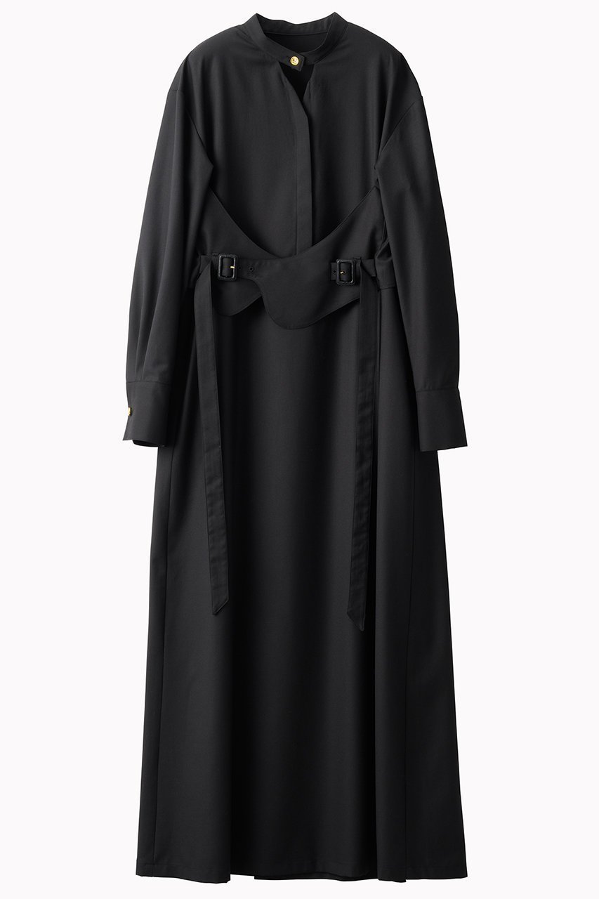 【ミューラル/MURRAL】のCape ベルトドレス インテリア・キッズ・メンズ・レディースファッション・服の通販 founy(ファニー) 　ファッション　Fashion　レディースファッション　Fashion for Women　ワンピース　Dresses　フォーマル・パーティードレス・結婚式用ドレス　Elegant & Casual Dresses　チュニック　Tunic Tops & Dresses　ベルト&ウエストマーク　Belts & Waist Accessories　2025年　2025　2025-2026秋冬・A/W　Autumn/Winter 2025–26 AW25–26　エレガント 上品　Elegant　コレクション　Collection, Seasonal Line　チュニック　Tunic, Long Top　トレンチ　Trench, Trench Coat　ドレス　Dress, One-Piece　モチーフ　Motif, Design Theme　ロング　Long, Long-Length　A/W・秋冬　Autumn/Winter　ブラック|ID: prp329100004639138 ipo3291000000033438988