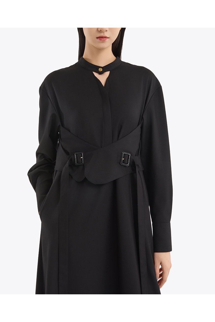 【ミューラル/MURRAL】のCape ベルトドレス 人気、トレンドファッション・服の通販 founy(ファニー) 　ファッション　Fashion　レディースファッション　Fashion for Women　ワンピース　Dresses　フォーマル・パーティードレス・結婚式用ドレス　Elegant & Casual Dresses　チュニック　Tunic Tops & Dresses　ベルト&ウエストマーク　Belts & Waist Accessories　2025年　2025　2025-2026秋冬・A/W　Autumn/Winter 2025–26 AW25–26　エレガント 上品　Elegant　コレクション　Collection, Seasonal Line　チュニック　Tunic, Long Top　トレンチ　Trench, Trench Coat　ドレス　Dress, One-Piece　モチーフ　Motif, Design Theme　ロング　Long, Long-Length　A/W・秋冬　Autumn/Winter　other-6|ID: prp329100004639138 ipo3291000000033438995