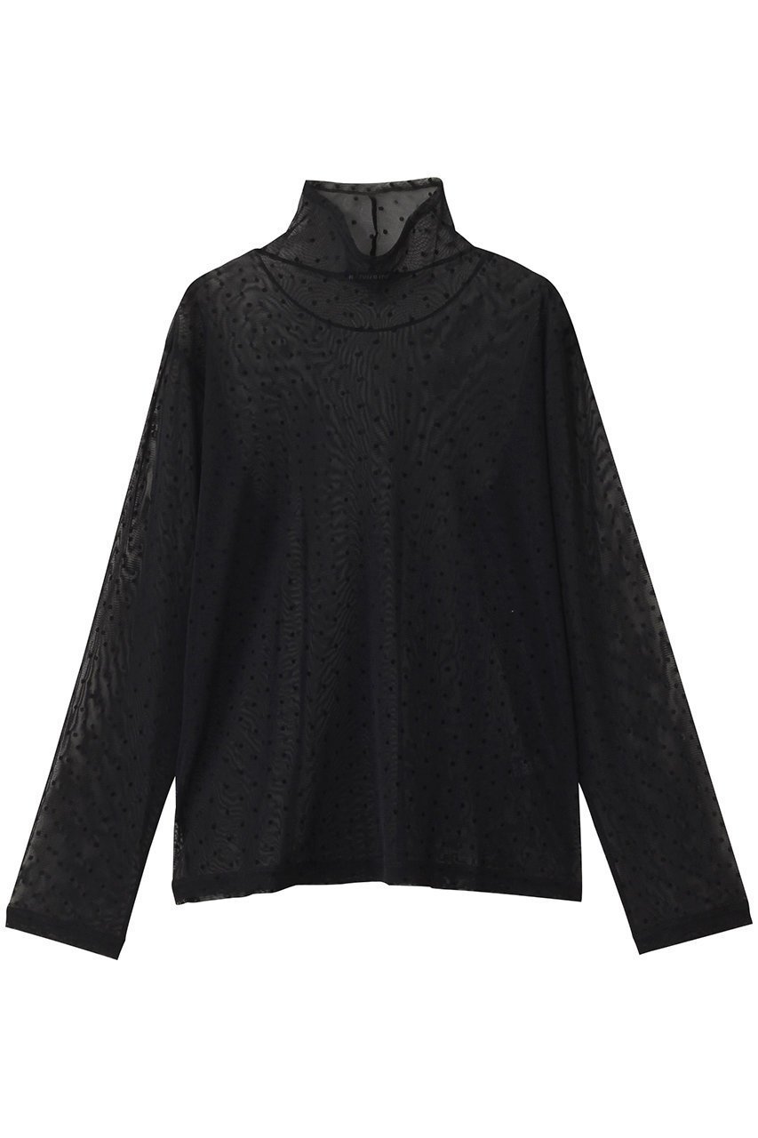 【ミズイロ インド/mizuiro ind】のmesh dots high neck P/O プルオーバー インテリア・キッズ・メンズ・レディースファッション・服の通販 founy(ファニー) 　ファッション　Fashion　レディースファッション　Fashion for Women　トップス・カットソー　Cut & Sew Tops　シャツ・ブラウス・オフィスカジュアル　Elegant Blouses & Button-Ups　カジュアルプルオーバー・ニットトップス　Pullovers & Knit Tops / Casual Pullovers　2025年　2025　2025-2026秋冬・A/W　Autumn/Winter 2025–26 AW25–26　インナー　Innerwear　キャミソール　Camisole, Spaghetti Strap Top　シンプル　Simple, Minimal　スウェット / スエット　Sweatshirt, Sweatwear　スリーブ　Sleeve, Long Sleeve / Short Sleeve　タンク　Tank Top, Sleeveless Top　ドット　Polka Dot, Dot Pattern　ハイネック　High Neck, Mock Neck　フェミニン　Feminine, Girly　メッシュ　Mesh, Net Fabric　ロング　Long, Long-Length　エレガント 上品　Elegant　A/W・秋冬　Autumn/Winter　black|ID: prp329100004639141 ipo3291000000033439013