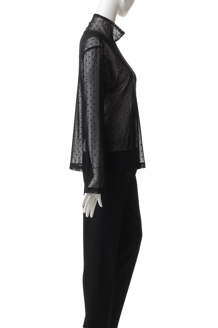 【ミズイロ インド/mizuiro ind】のmesh dots high neck P/O プルオーバー 人気、トレンドファッション・服の通販 founy(ファニー) 　ファッション　Fashion　レディースファッション　Fashion for Women　トップス・カットソー　Cut & Sew Tops　シャツ・ブラウス・オフィスカジュアル　Elegant Blouses & Button-Ups　カジュアルプルオーバー・ニットトップス　Pullovers & Knit Tops / Casual Pullovers　2025年　2025　2025-2026秋冬・A/W　Autumn/Winter 2025–26 AW25–26　インナー　Innerwear　キャミソール　Camisole, Spaghetti Strap Top　シンプル　Simple, Minimal　スウェット / スエット　Sweatshirt, Sweatwear　スリーブ　Sleeve, Long Sleeve / Short Sleeve　タンク　Tank Top, Sleeveless Top　ドット　Polka Dot, Dot Pattern　ハイネック　High Neck, Mock Neck　フェミニン　Feminine, Girly　メッシュ　Mesh, Net Fabric　ロング　Long, Long-Length　エレガント 上品　Elegant　A/W・秋冬　Autumn/Winter　other-3|ID: prp329100004639141 ipo3291000000033439015