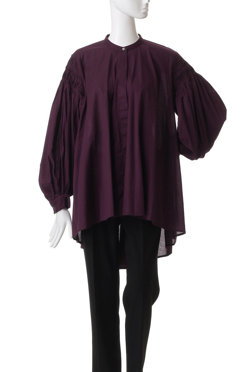 【ミズイロ インド/mizuiro ind】のpin tucked puff slv shirt シャツ 人気、トレンドファッション・服の通販 founy(ファニー) 　ファッション　Fashion　レディースファッション　Fashion for Women　トップス・カットソー　Cut & Sew Tops　シャツ・ブラウス・オフィスカジュアル　Elegant Blouses & Button-Ups　2025年　2025　2025-2026秋冬・A/W　Autumn/Winter 2025–26 AW25–26　スリーブ　Sleeve, Long Sleeve / Short Sleeve　フェミニン　Feminine, Girly　ロング　Long, Long-Length　エレガント 上品　Elegant　A/W・秋冬　Autumn/Winter　other-2|ID: prp329100004639143 ipo3291000000033439029