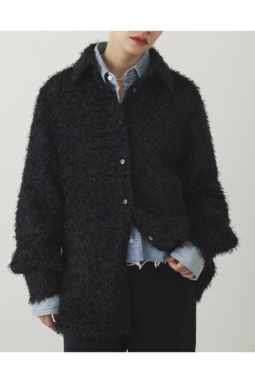 【ウィムガゼット/Whim Gazette】の【THE PAUSE】フェザーチュールシャツ インテリア・キッズ・メンズ・レディースファッション・服の通販 founy(ファニー) 　ファッション　Fashion　レディースファッション　Fashion for Women　トップス・カットソー　Cut & Sew Tops　シャツ・ブラウス・オフィスカジュアル　Elegant Blouses & Button-Ups　2025年　2025　2025-2026秋冬・A/W　Autumn/Winter 2025–26 AW25–26　シンプル　Simple, Minimal　スリーブ　Sleeve, Long Sleeve / Short Sleeve　チュール　Tulip, Tulip Motif　ボトム　Bottoms, Lower Wear　レギュラー　Regular, Standard Fit　ロング　Long, Long-Length　A/W・秋冬　Autumn/Winter　ブラック|ID: prp329100004639146 ipo3291000000033439048