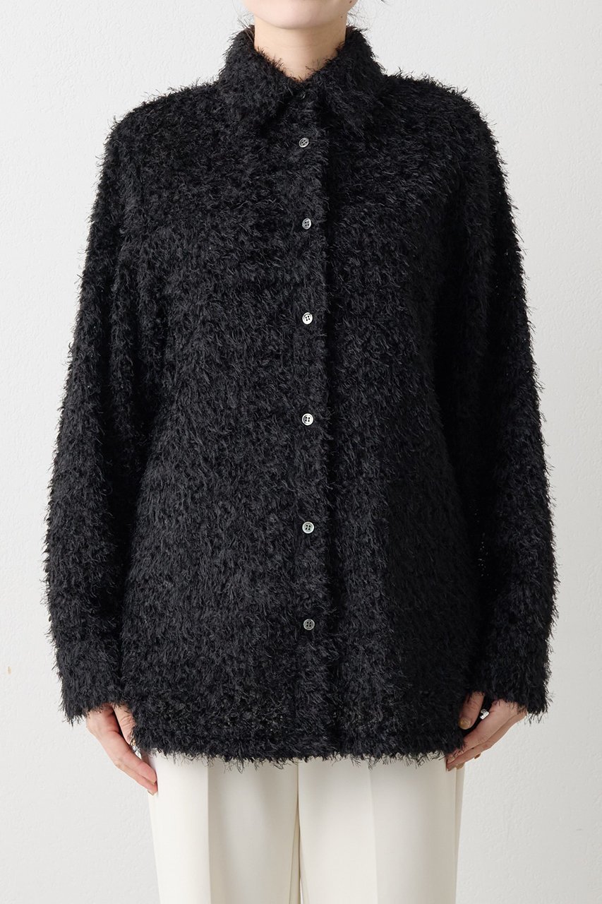 【ウィムガゼット/Whim Gazette】の【THE PAUSE】フェザーチュールシャツ 人気、トレンドファッション・服の通販 founy(ファニー) 　ファッション　Fashion　レディースファッション　Fashion for Women　トップス・カットソー　Cut & Sew Tops　シャツ・ブラウス・オフィスカジュアル　Elegant Blouses & Button-Ups　2025年　2025　2025-2026秋冬・A/W　Autumn/Winter 2025–26 AW25–26　シンプル　Simple, Minimal　スリーブ　Sleeve, Long Sleeve / Short Sleeve　チュール　Tulip, Tulip Motif　ボトム　Bottoms, Lower Wear　レギュラー　Regular, Standard Fit　ロング　Long, Long-Length　A/W・秋冬　Autumn/Winter　other-6|ID: prp329100004639146 ipo3291000000033439056