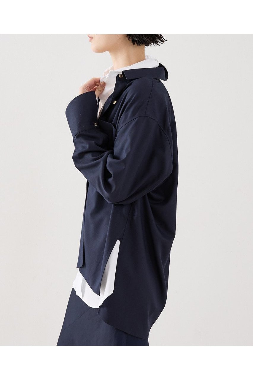 【ザ ストア バイ シー/THE STORE by C】の【COCUCA】オーバーシャツジャケット 人気、トレンドファッション・服の通販 founy(ファニー) 　ファッション　Fashion　レディースファッション　Fashion for Women　アウター　Coat / Outerwear Collection　レディースジャケット・軽アウター　Jackets　トップス・カットソー　Cut & Sew Tops　ウォッシャブル　Machine Washable　ジャケット　Jacket, Outerwear　ストレッチ　Stretch, Stretchy Fabric　スリット　Slit, Slit Detail　スリーブ　Sleeve, Long Sleeve / Short Sleeve　セットアップ　Set-Up, Coordinated Outfit　タートル　Turtleneck, Turtle Collar　ポケット　Pocket, Pocket Detail　別注　Limited Edition, Custom Order　ロング　Long, Long-Length　A/W・秋冬　Autumn/Winter　おすすめ　Recommended / Our Picks　2025年　2025　2025-2026秋冬・A/W　Autumn/Winter 2025–26 AW25–26　other-2|ID: prp329100004639147 ipo3291000000033439066