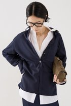 【ザ ストア バイ シー/THE STORE by C】の【COCUCA】オーバーシャツジャケット ネイビー|ID: prp329100004639147 ipo3291000000036132991