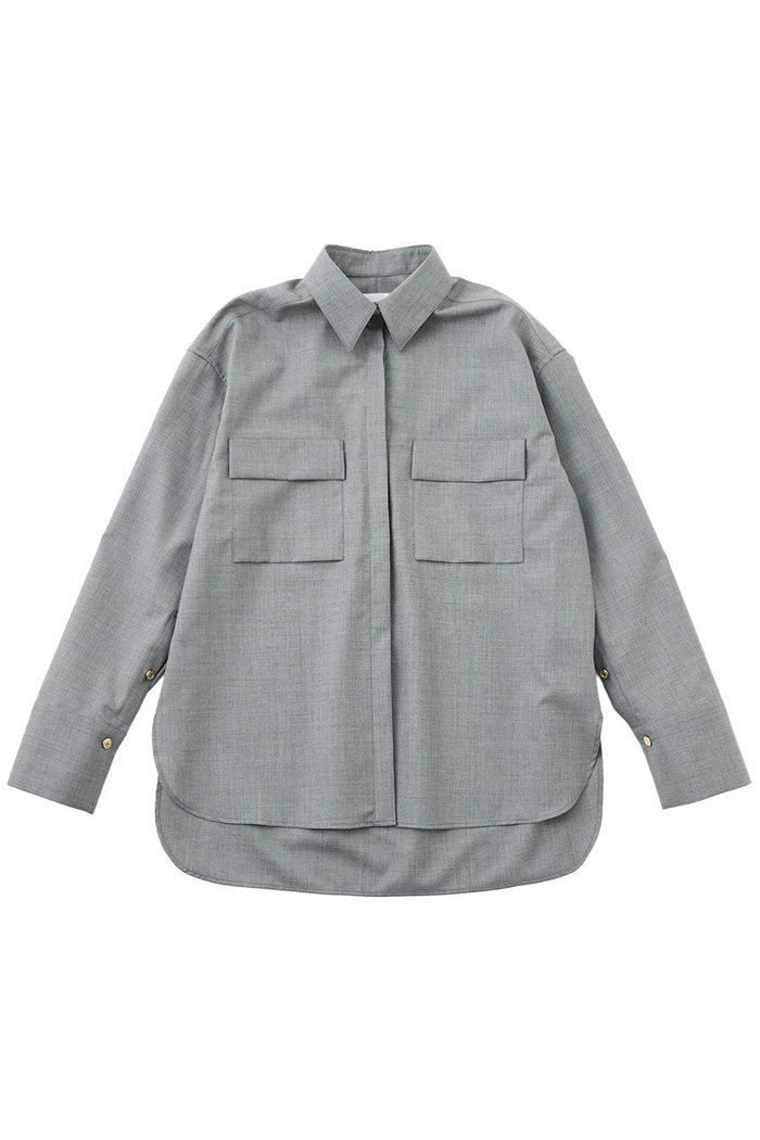 【ザ ストア バイ シー/THE STORE by C】の【COCUCA】比翼ベーシックシャツ インテリア・キッズ・メンズ・レディースファッション・服の通販 founy(ファニー) https://founy.com/ ファッション Fashion レディースファッション Fashion for Women トップス・カットソー Cut & Sew Tops シャツ・ブラウス・オフィスカジュアル Elegant Blouses & Button-Ups 2025年 2025 2025-2026秋冬・A/W Autumn/Winter 2025–26 AW25–26 カフス Cuff Design スリーブ Sleeve, Long Sleeve / Short Sleeve スーツ Suit, Formalwear デニム Denim, Jeans Material フロント Front, Front Design ベーシック Basic, Essential ポケット Pocket, Pocket Detail ロング Long, Long-Length 別注 Limited Edition, Custom Order A/W・秋冬 Autumn/Winter |ID: prp329100004639148 ipo3291000000033439074
